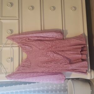 Blush Lace long sleeve dress 10/M